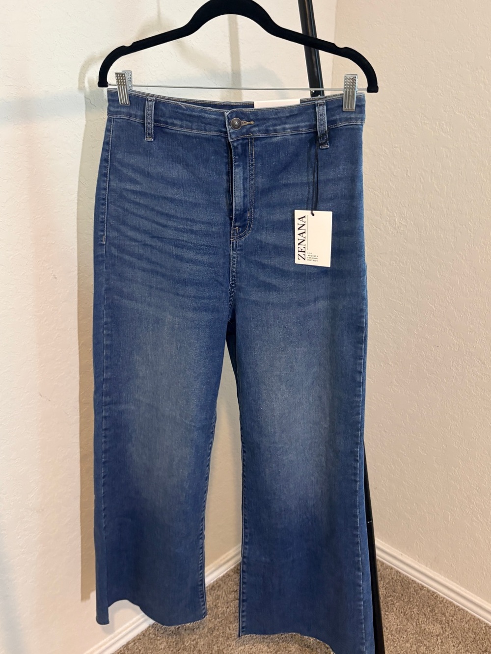 Zenana Outfitters Medium Blue Wide-Leg Jeans